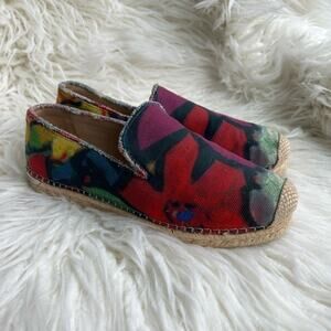 Stuart Weitzman Biarritz Printed Espadrille Flat, Artist